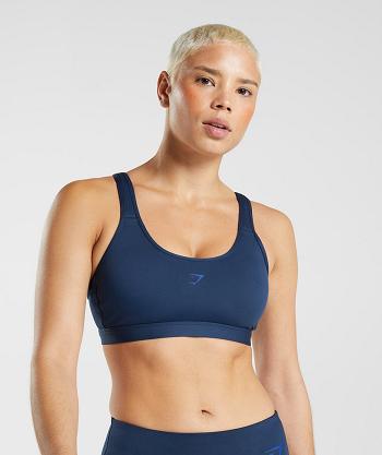 Gymshark Fraction Sport Bh Dam Marinblå | SE 2924WNB